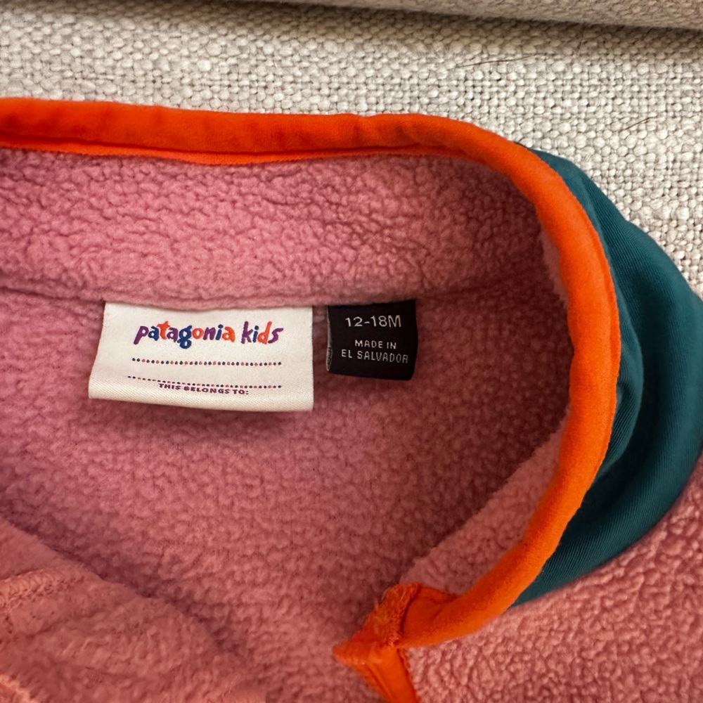 Patagonia Kids Fleece 12-18mo